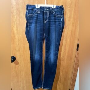 Silver Brand Suki Mid Super Skinny Dark Blue Women's Jeans